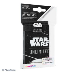 Unlimited Art Sleeves Card Back White R 08/11/2024