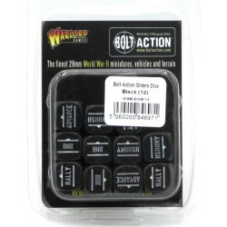 Bolt Action  Orders Dice Pack - Black