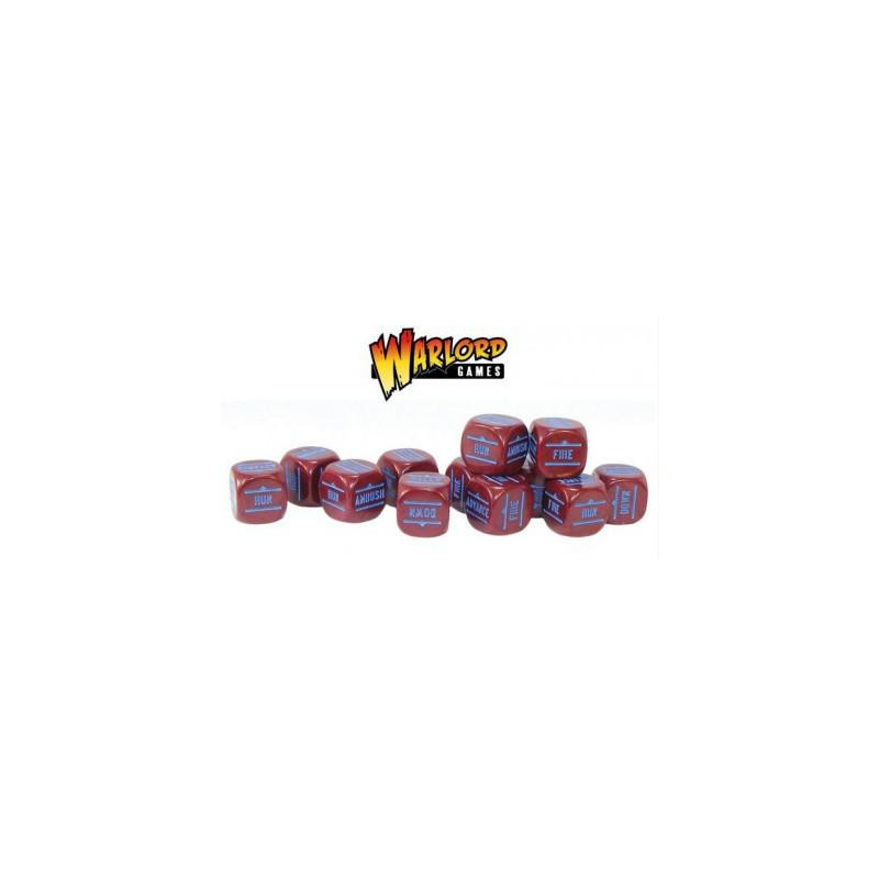 Bolt Action  Orders Dice Pack - Maroon