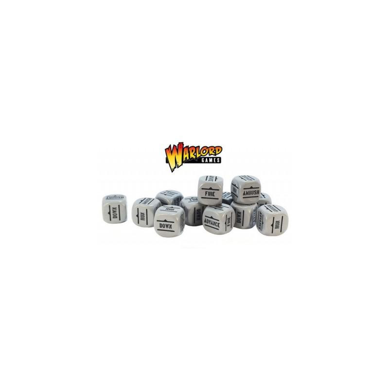 Bolt Action  Orders Dice Pack - Grey