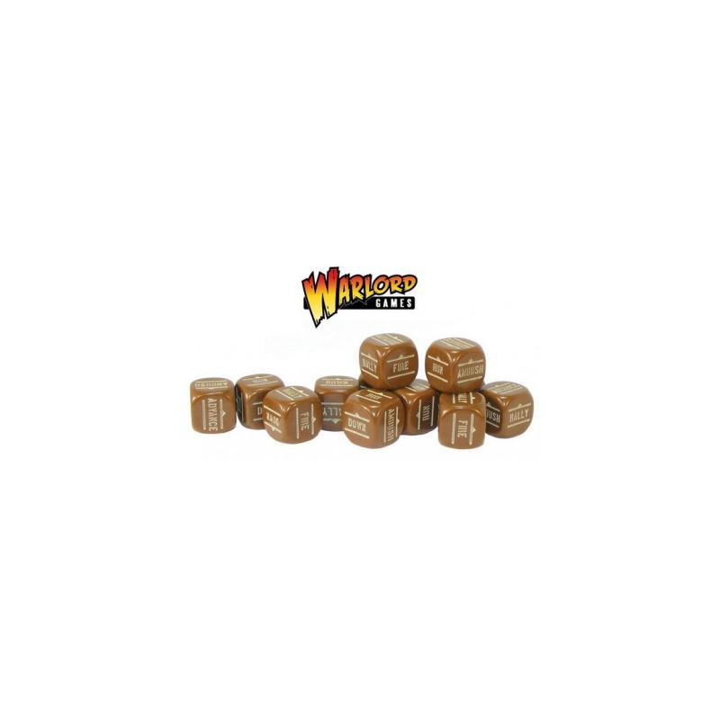 Bolt Action  Orders Dice Pack - Brown