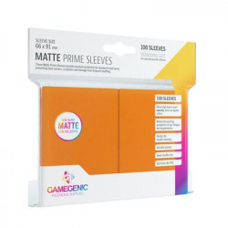 Pack Matte Prime Sleeves Orange   100 