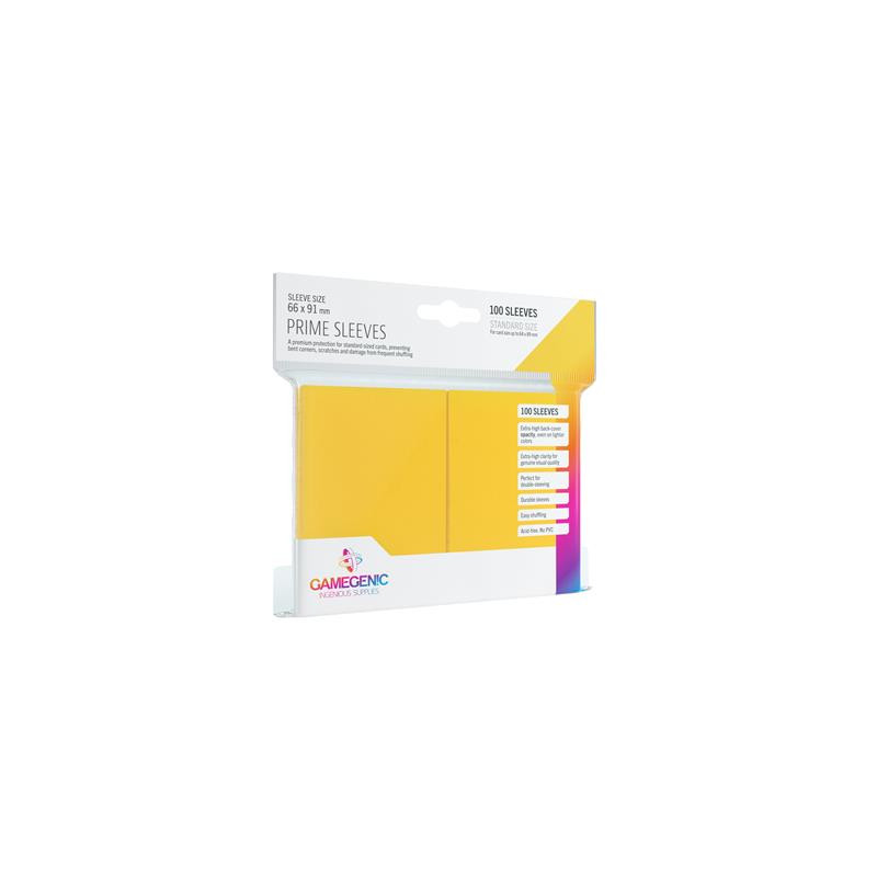 Pack Prime Sleeves Yellow  100 