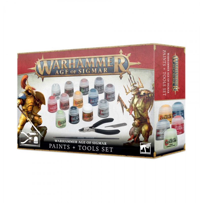 Warhammer AoS  Set de pinturas y herramientas