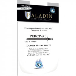 Paladin card protector double matte white